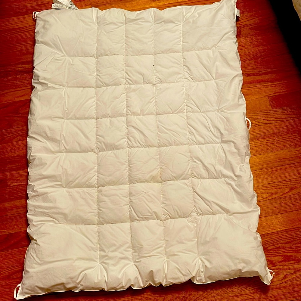 Pottery Barn Kids down comforter- crib mattress size